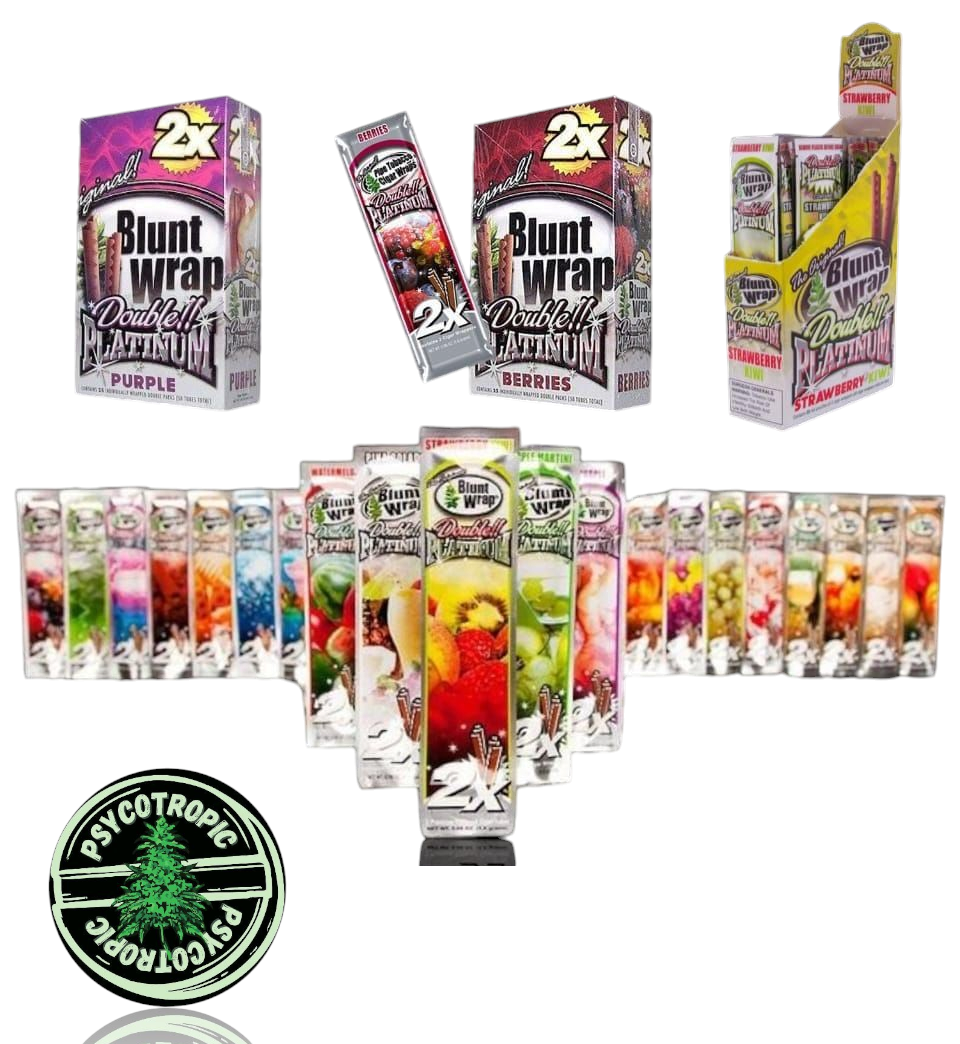 CAJA CON 25 SOBRES BLUNT WRAP 2X SABORES SURTIDOS
